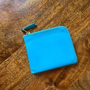Comme fed garçons leather zip wallet or pouch